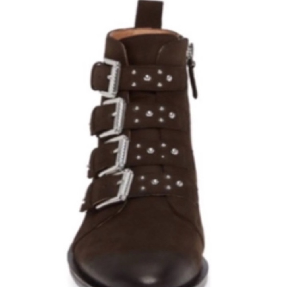 Halogen Dark Brown Multi-Buckle Combat Boots - image 5